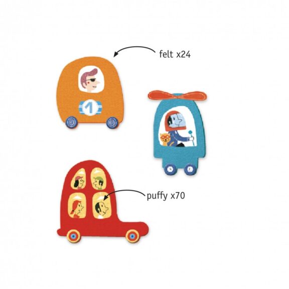Djeco - Creëer met stickers | Auto's - Afbeelding 2