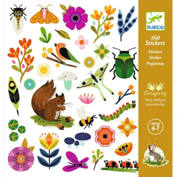 Djeco - Stickers 160 tuin