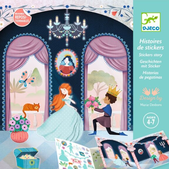 Djeco - Stickers prinsessen kasteel