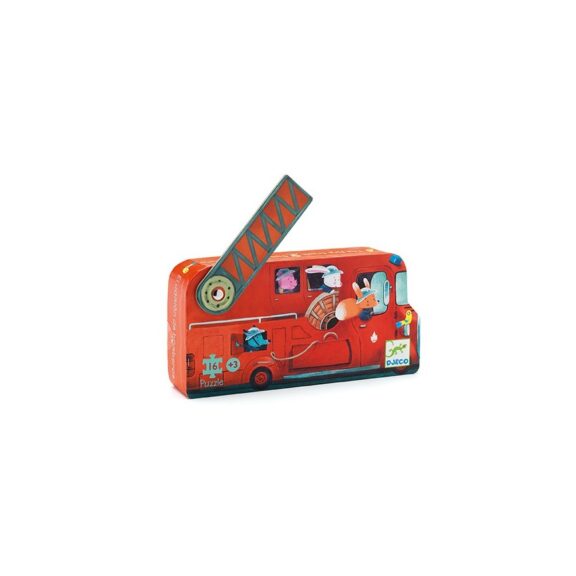 Djeco - Puzzel brandweer - 16 pcs