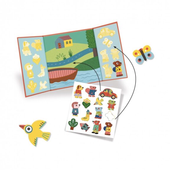 Djeco - Stickerset dieren - Afbeelding 2