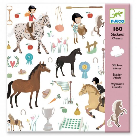 Djeco - Stickers 160 Paarden