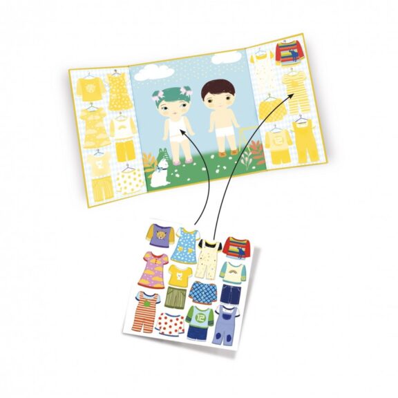 Djeco - Stickerset kleding - Afbeelding 2