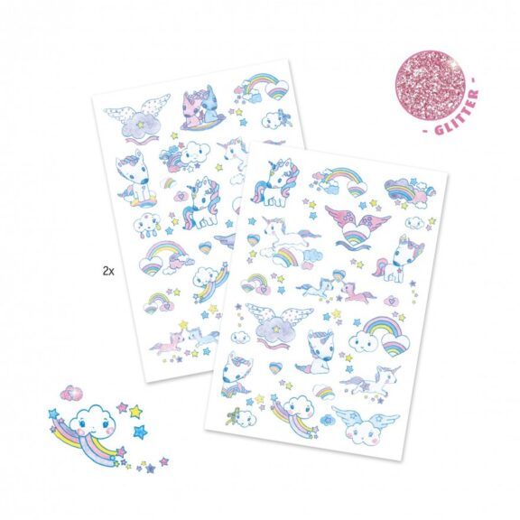 Djeco - Tattoos unicorns - Afbeelding 2