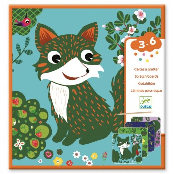 Djeco - Kraskaarten kleine dieren