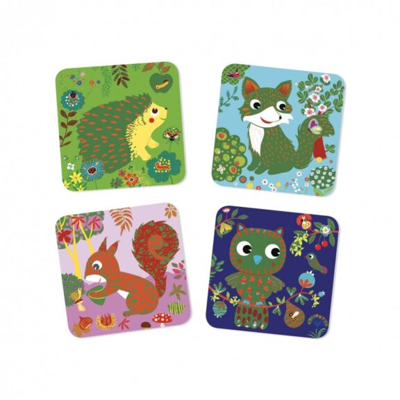Djeco - Kraskaarten kleine dieren - Afbeelding 2