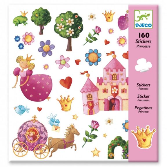 Djeco - Stickers 160 prinsessen