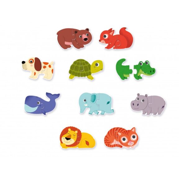 Djeco - Puzzle Duo dieren - Afbeelding 2