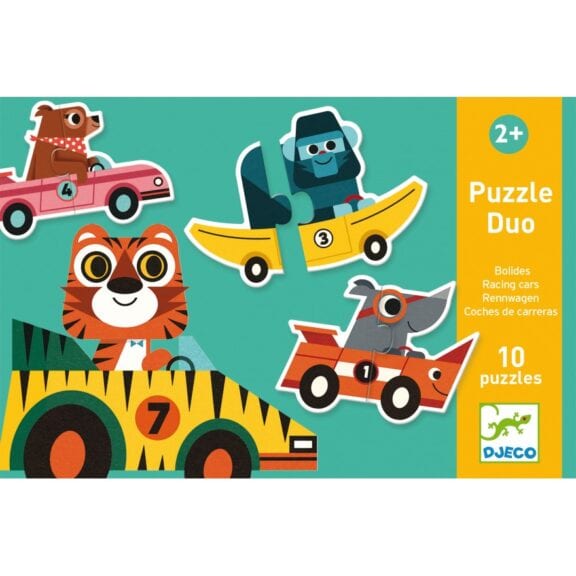 Djeco - Puzzle Duo voertuigen
