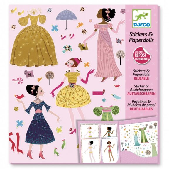 Djeco - Stickerset jurken