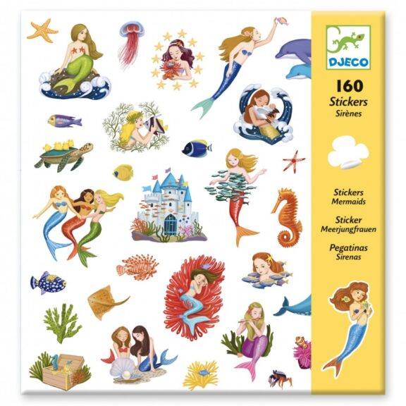 Djeco - Stickers 160 zeemeerminnen