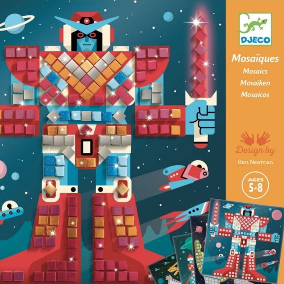 Djeco - Mozaïek stickers Space battle