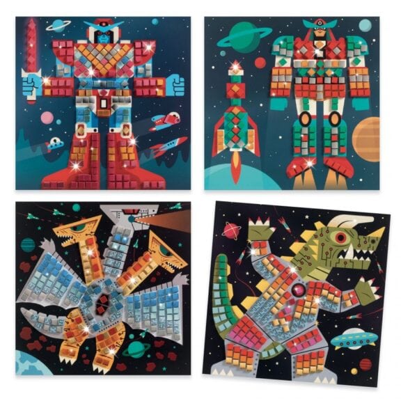 Djeco - Mozaïek stickers Space battle - Afbeelding 2