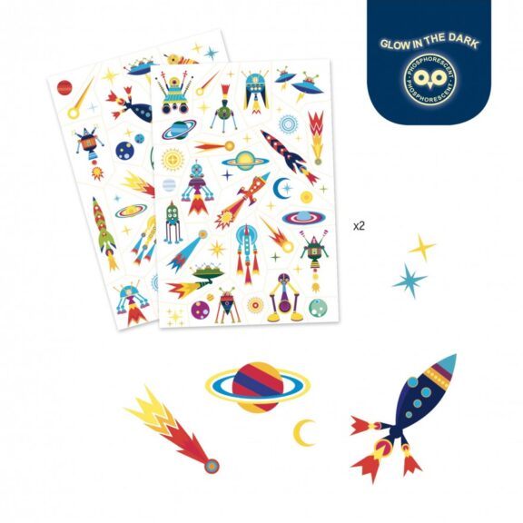 Djeco - Tattoos space - Afbeelding 2