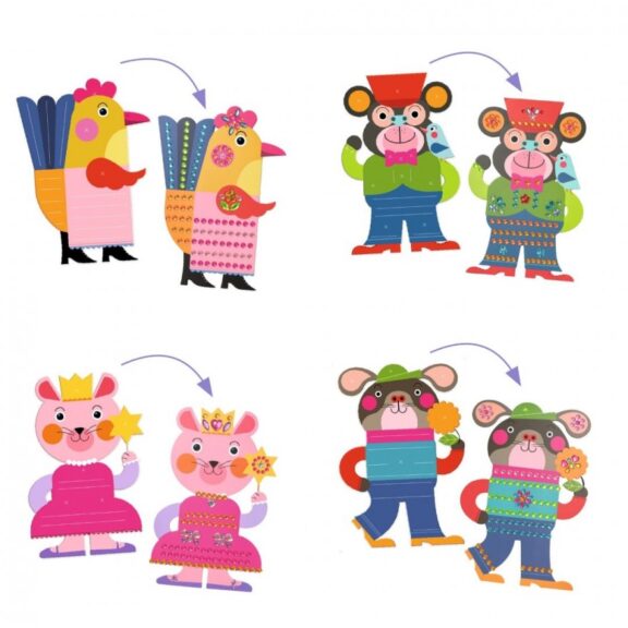 Djeco - Creëren met stickers Sparkles - Afbeelding 2