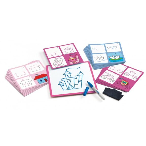 Djeco - Tekenkaarten step by step prinsessen - Afbeelding 2