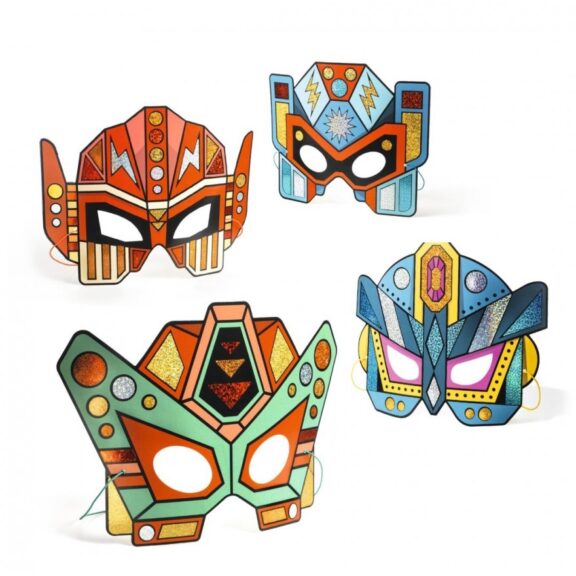 Djeco - DIY maskers Super Robots - Afbeelding 2