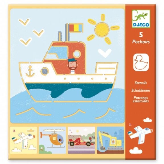Djeco - Sjablonen Transports & co