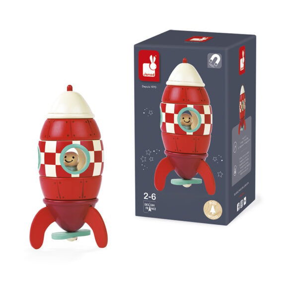 Janod - Magneetset raket - Afbeelding 3