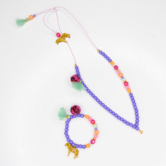 Feestbeest Kids - Ketting Perfect purple