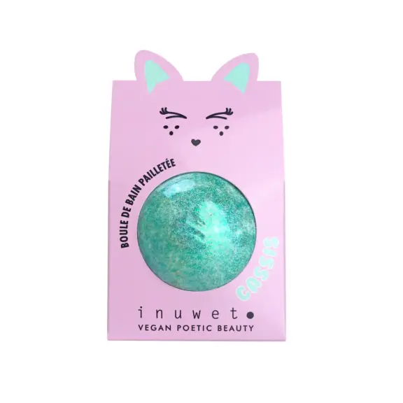 Inuwet - Glitter fizzer bath bomb turquoise