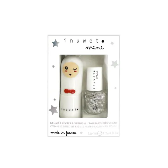 Inuwet - Lipbalsem nagellak duo Cotton Candy