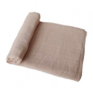 Mushie - Swaddle 120x120 Pale taupe