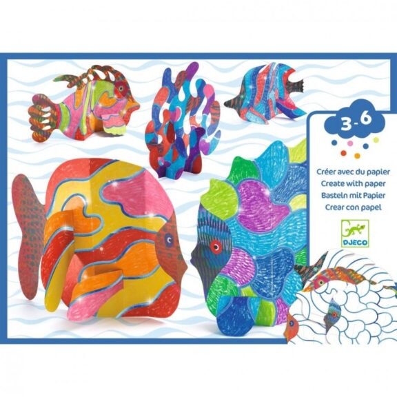 Djeco - Knutselen met papier vissen