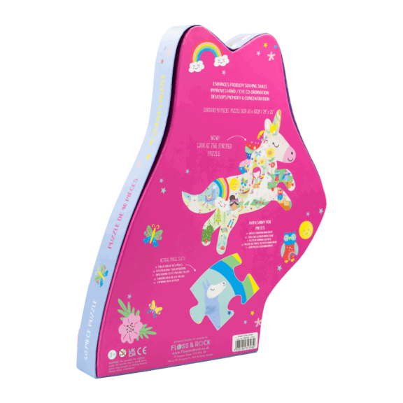 Floss & Rock - Unicorn puzzel 40 stukjes - Afbeelding 3