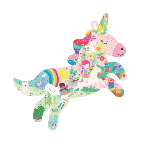 Floss & Rock - Unicorn puzzel 40 stukjes - Afbeelding 2
