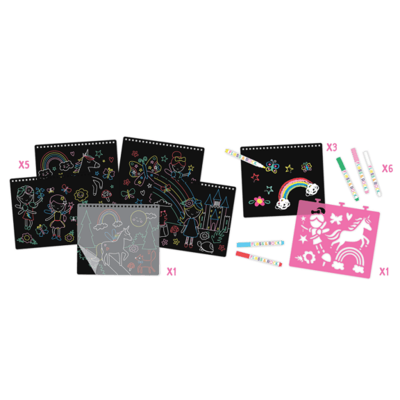 Floss & Rock - Chalk board sketchbook Rainbow - Afbeelding 4