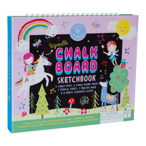 Floss & Rock - Chalk board sketchbook Rainbow