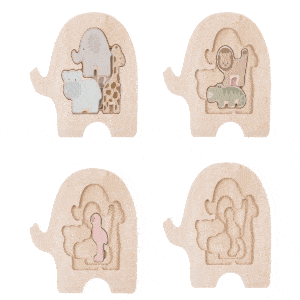 Jabadabado - Houten puzzel Safari (18m)