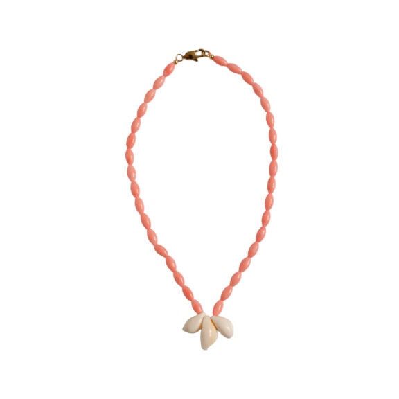 Navy Natural - Ketting koraal schelpjes