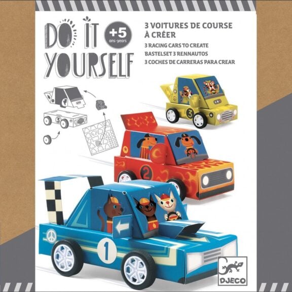 Djeco - DIY raceauto's - Grand prix