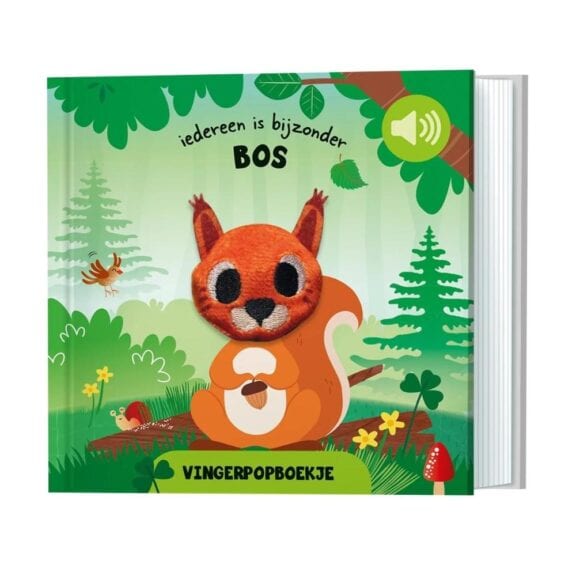 Lantaarn - Vingerpopboekje bos
