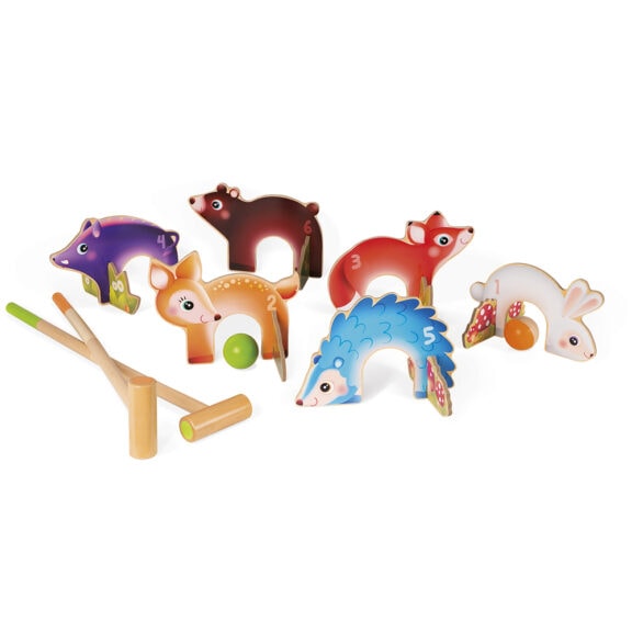 Janod - Spel croquet bosdieren - Afbeelding 2