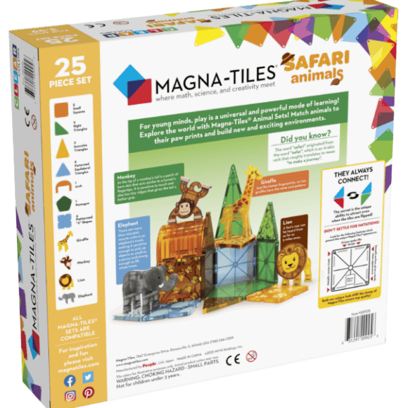 Magna-Tiles - Safari animals 25 stuks - Afbeelding 3