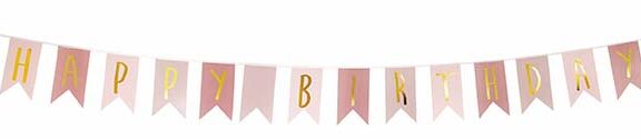 Jabadabado - Flagline Happy Birthday Roze - Afbeelding 2