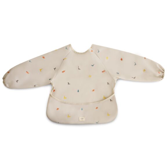 Mushie - Long sleeve bib Dino's