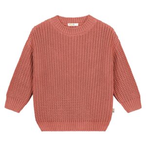 Chunky Sweater NAVY gebreide trui biologisch katoen unisex duurzame kinderkleding
