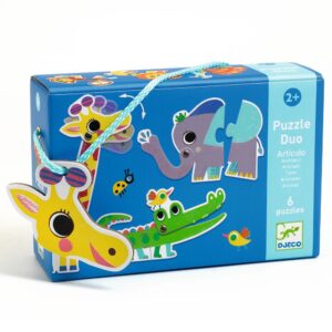 Djeco - Puzzle duo bewegende dieren