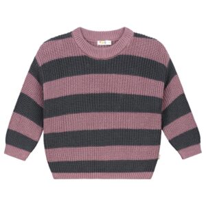 Chunky Sweater NAVY gebreide trui biologisch katoen unisex duurzame kinderkleding