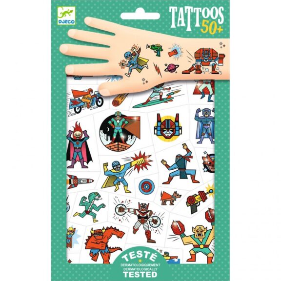 Djeco - Tattoos Heroes & Villains