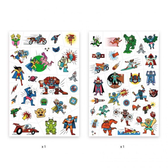 Djeco - Tattoos Heroes & Villains - Afbeelding 2
