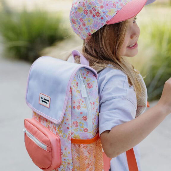 Hello Hossy - Backpack Retro Flowers Mini rugzak rugtas back to school schooltas gymtas