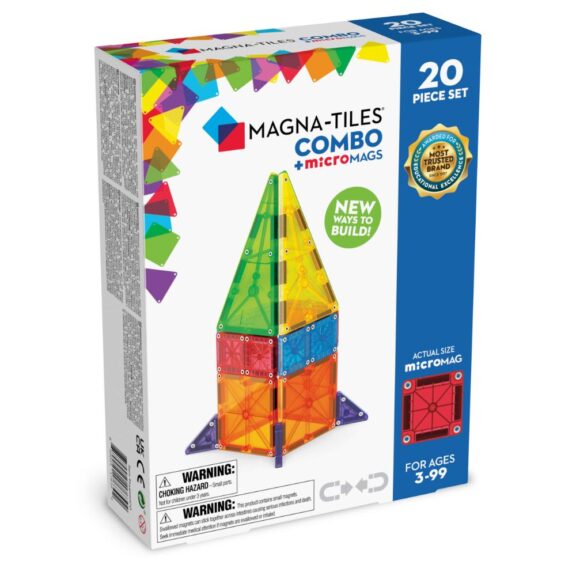 MagnaTiles combo 20 pieces magnetische bouwstenen open ended play