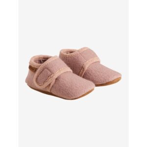En Fant - Baby Wool slippers bark slofjes babyschoentjes wol fleece stappers klittenband kraamcadeau