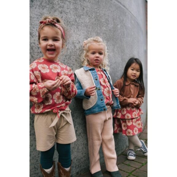 Riffle Amsterdam - Gilet Babou Teddy vest beertje creme beige off-white