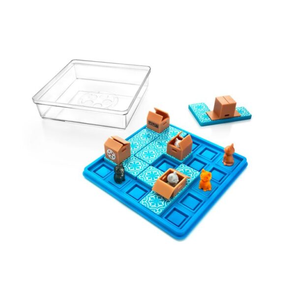 Cats and boxes Smart Games denkspel gezelschapsspel familiespel logica logic poes doos